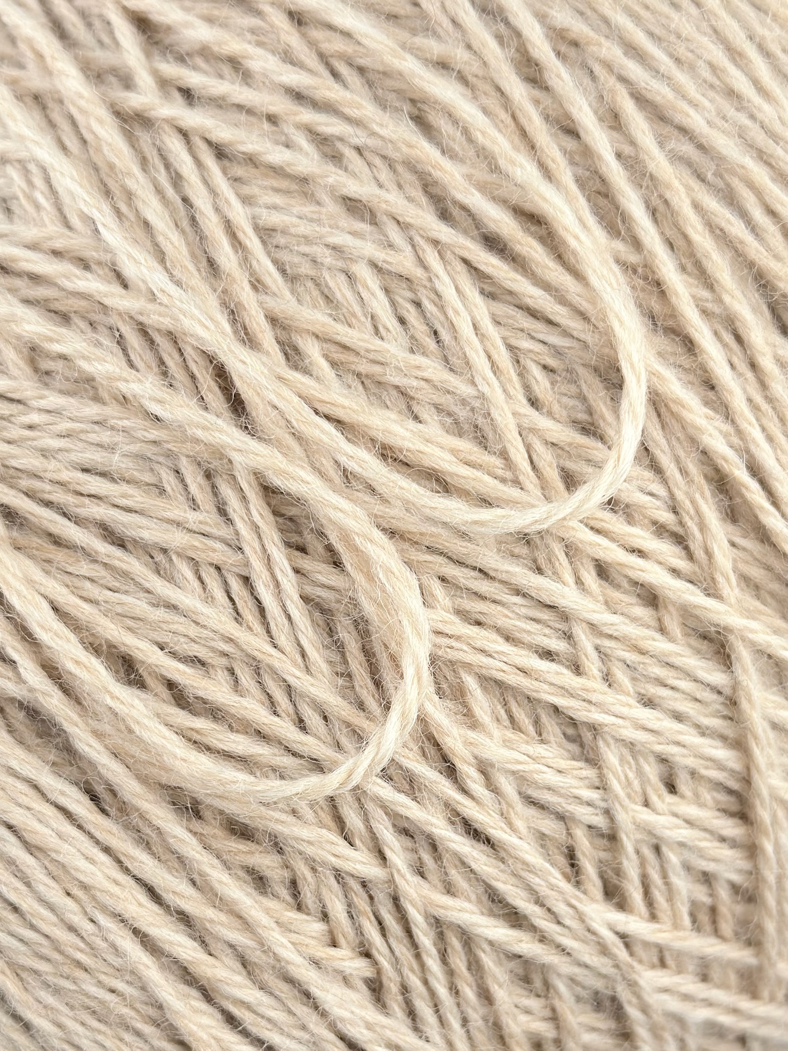 Di.Vè Norwaywool Nm 3/5 – Fil en 100 % laine col. Beige clair mélange